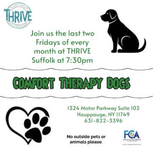 Comfort Therapy Dogs 730pm Flyer